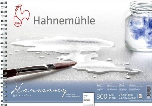 HAHNEMUHLE HARMONY ROUGH A3 , 300gsm, 12sheets SPIRAL BOUND