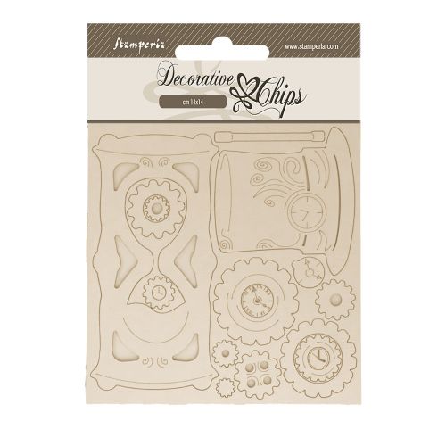 Decorative Chips - Master of Magic hourglass - Чипборд 3D елементи 14 х 14 см.