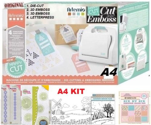 # HAPPY CUT MACHINE A4 KIT - Машина за изрязване , релеф и печат  A4 KIT