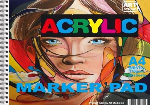 ACRYLIC MARKER PAD A4 -  Блок за АКРИЛНИ МАРКЕРИ за Манга и ДИЗАЙН рисуване А4