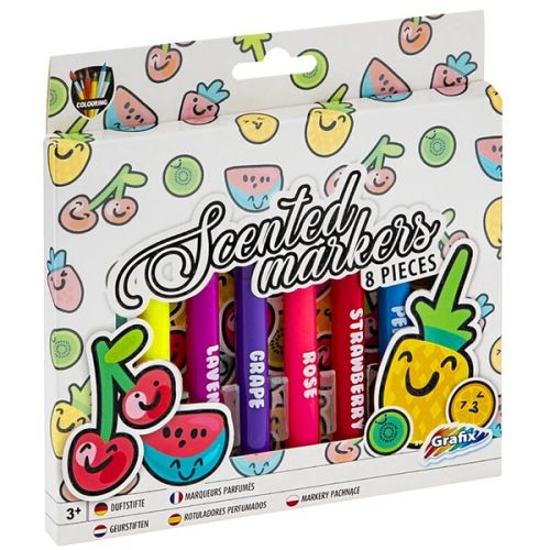 GRAFIX  8 SCENTED MARKERS