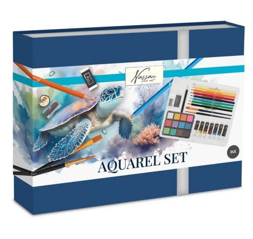 NASSAU FINE ART AQUARELL SET 34pcs