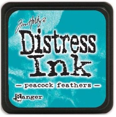 MINI Distress ink pad by Tim Holtz - Тампон, "Дистрес" техника - Peacock Feathers