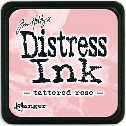 MINI Distress ink pad by Tim Holtz - Тампон, "Дистрес" техника - tattered rose