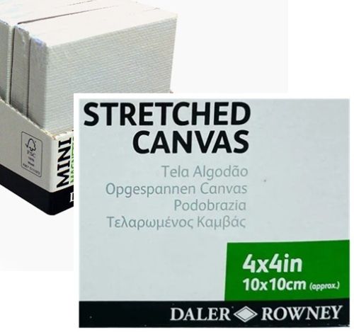 ARTIST mini CANVAS  10х10см -  Мини грундирано платно на подрамка