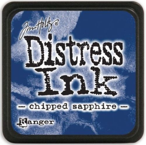 MINI Distress ink pad by Tim Holtz - Тампон, "Дистрес" техника - Chipped sapphire