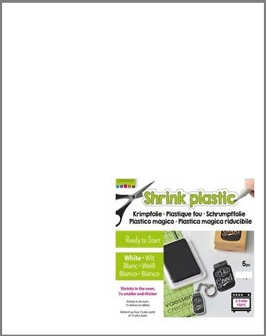 SHRINK PLASTIC A4 / 5бр - Шринк пластмаса  # WHITE - Бяла