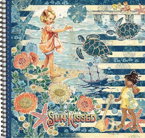 ALBUM SCRAPBOOKING # SUN KISSED  - Дизайнерски скрапбукинг АЛБУМ 30,5 х 30,5 см.