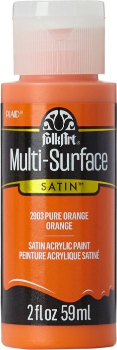 Multi-Surface Satin •  Pure Orange - Декорфин акрил за всякаква повърхност, 59мл.