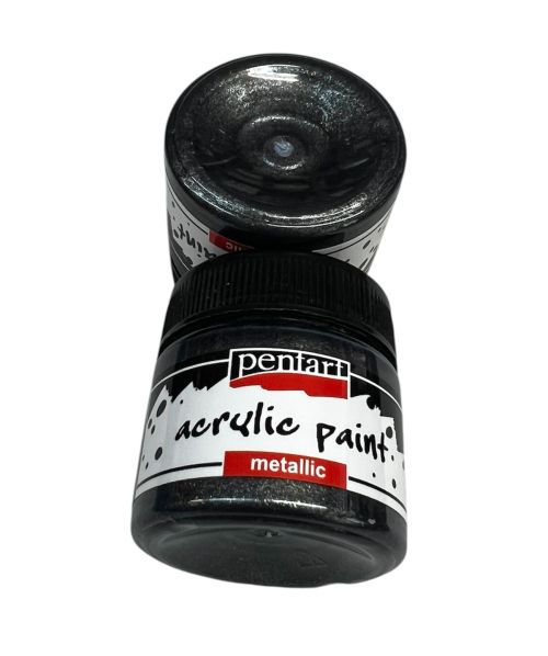 PENTART - acrylic paint - Pearl Sparkling Silver