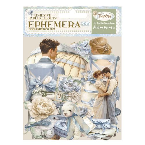 Ephemera - Timeless -  Kомплект самозалепващи хартиени елементи - 16 х 16 см.
