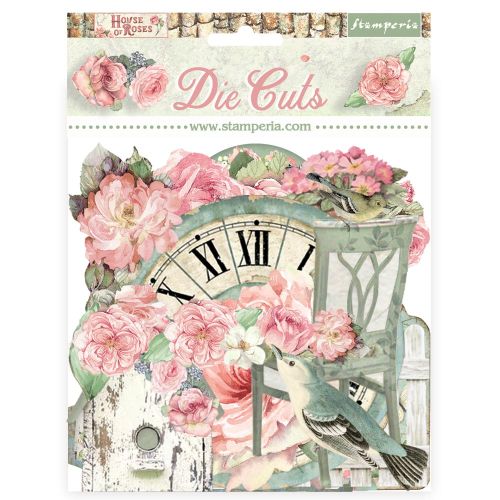 3D Die cuts assorted - House of Roses - 3D комплект хартиени елементи - 15 х 15 см.