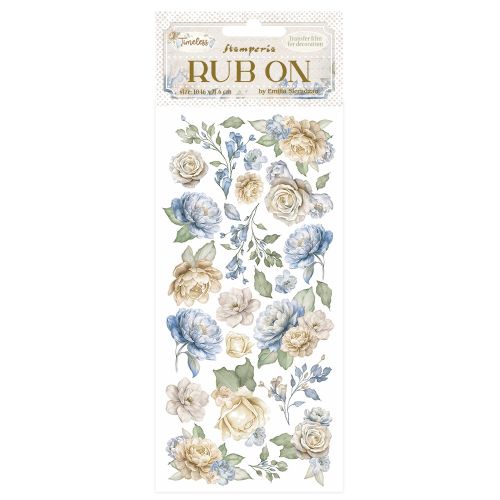 Stamperia, Rub-on - Timeless flowers -  Трансферни стикери 10,16 х 21,6 см.