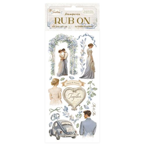 Stamperia, Rub-on - Timeless wedding -  Трансферни стикери 10,16 х 21,6 см.