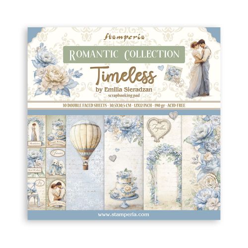 SCRAPBOOKING PAD 10 SHEETS - Timeless - Дизайнерски блок 12"x12" 