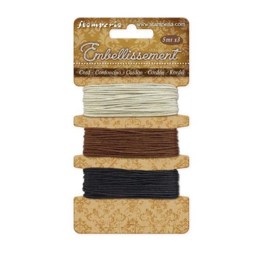 Pack 3 Ropes mt 5 : ivory - brown - black