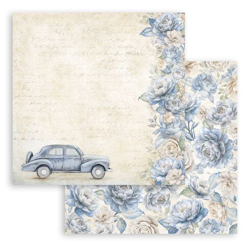 STAMPERIA, Timeless vintage car - Дизайнерски скрапбукинг картон 30,5 х 30,5 см.
