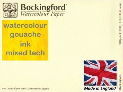 BOCKINGFORD CP 300g CREAM - АКВАРЕЛЕН БЕЗКИСЕЛИНЕН КАРТОН 56х76