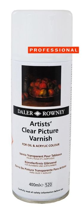 DALER ROWNEY PICTURE VARNISH AEROSOL - КРАЕН ЛАК за МАСЛЕНИ БОИ СПРЕЙ 400 МЛ.