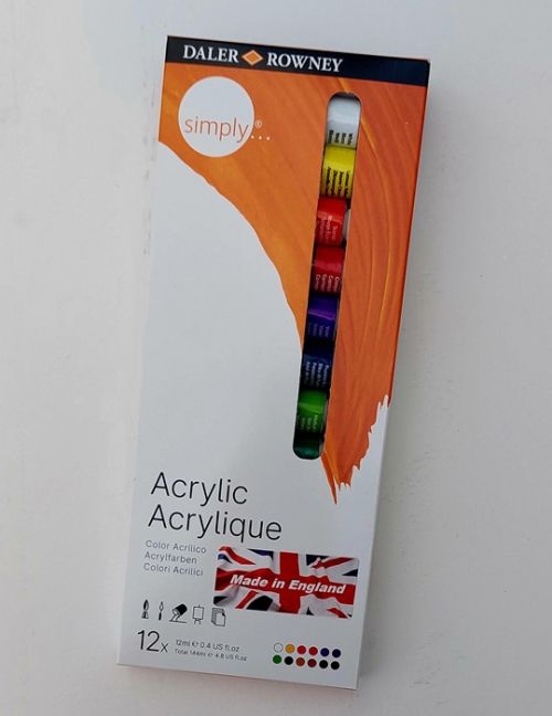 DALER ROWNEY ACRYLICS 12 
