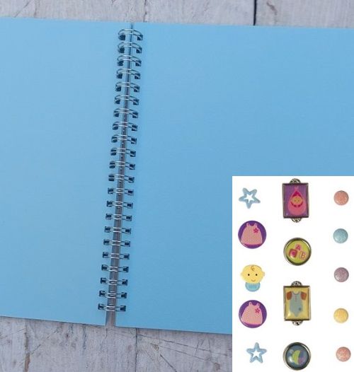 Scrapbooking Photo Album "Baby Boy" + brads