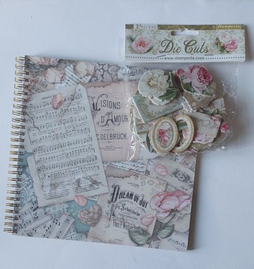 ALBUM SCRAPBOOKING "PRECIOUS" - Дизайнерски скрап албум 24 страници 23х23 см + ДЕКО ЕЛЕМЕНТИ