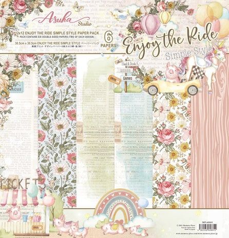 MEMORY ENJOY THE RIDE 12x12 Inch Paper Pad  12sheets