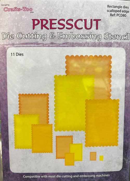 PRESSCUT Smaller RECT DIEs - Cutting and Embossing Stencils