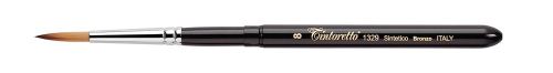 TINTORETTO Round brush, Bronze synthetic fibre 8