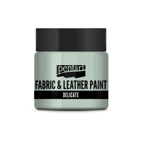 PENTART, DELICATE - Боя за текстил и кожа перла, 50 мл. - Зелено  Сребро