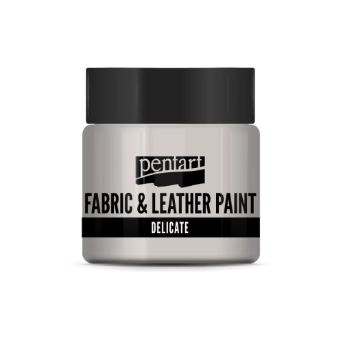 PENTART, DELICATE - Боя за текстил и кожа перла, 50 мл. - Сребро