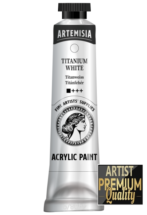 Artemisia профи акрилна боя 40мл - Титанова бяла