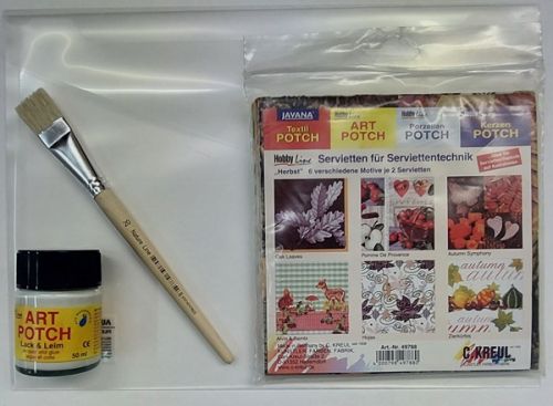 Комплект за декупаж със  салфетки 49788