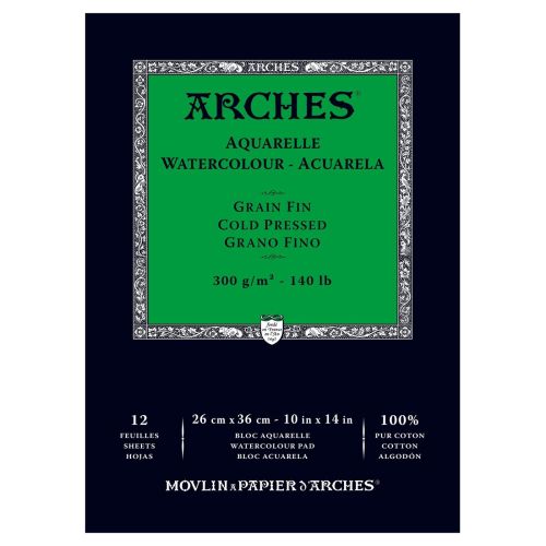 АКВАРЕЛЕН блок ARCHES 300g CP 12л 26 X 36