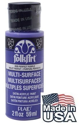 Декорфин акрилна боя за всякаква повърхност  MULTI-SURFACE SATIN 59мл. - Perfect Purple