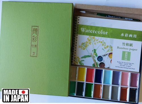 GANSAI TAMBI 24 Watercolours SET 2, JAPAN