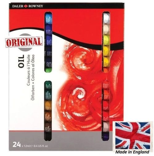  Фини маслени бои 24цв  - DALER ROWNEY SIMPLY OIL 24