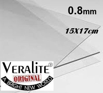 Прозрачна плака VERALITE за суха игла и хоби 15x17cm / 0,8мм 