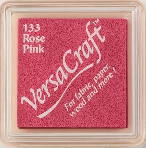 VersaCraft, Rose Pink - Тампон с мастило за дърво, текстил, картон и др.