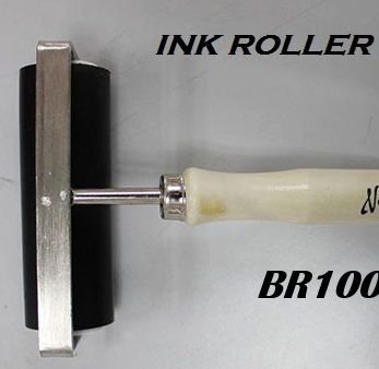 Валяк за разнасяне на мастила, бои и линогравюра 100мм 