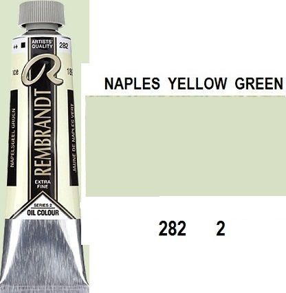 REMBRANDT Екстра Фини Маслени Бои 40 мл. - Naples Yellow Green 2, № 282