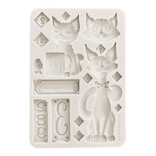 Silicon mold A5 - Furry Friends Cats