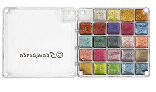 Stamperia Metallic Water Colours Paint Set (KAJKIT02) - 24 Colours