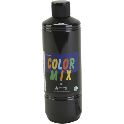 Greenspot Colormix Ready-Mix Paint 500 ml Black (639084) – For School and Hobby