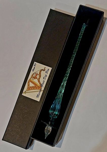 Кристална перодръжка Murano Glass Dip Pen - AQUAVITA