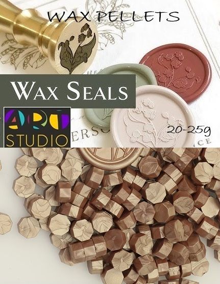Восък за печати ART STUDIO WAX PELLETS - LIGHT GOLD