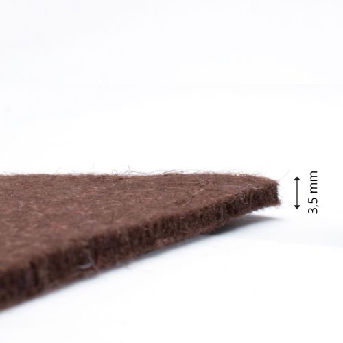 Дизайнерски филц CREATIVE 3,5мм  30 x 45 см. - Тъмно кафяво