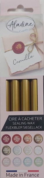Aladine - 4 Wax Sticks OLD GOLD - Wax Seal - for Wax Gun 