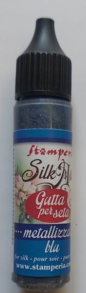 SILK ART Gutta METALLIC BLUE