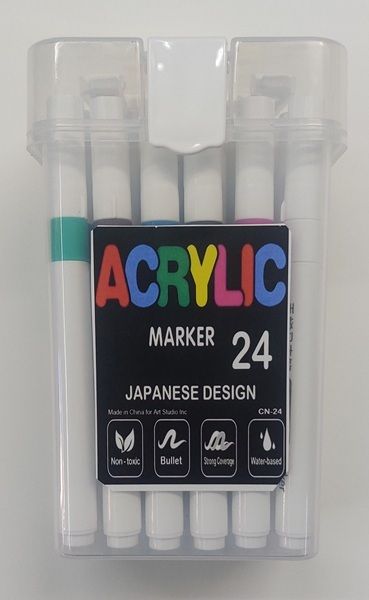 # ACRYLIC MARKER  SET 24